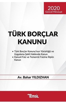 2020 Güncel Mevzuat Türk Borçlar Kanunu