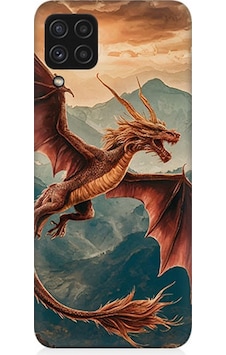 Samsung Galaxy A22 Uyumlu Dağların Üzerinde Ejderha Desenli Silikon Kılıf Çok Renkli Samsung Galaxy A22 Uyumlu Dağların Üzerinde Ejderha Desenli Silikon Kılıf Çok Renkli