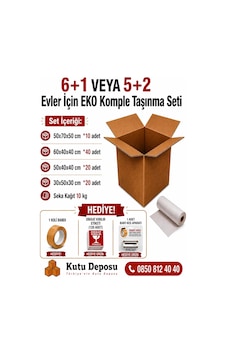 6+1 Ve 5+2 Evler İçin Eko Komple Taşınma Seti 1 Adet 6+1 Ve 5+2 Evler İçin Eko Komple Taşınma Seti 1 Adet