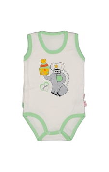 Andywawa Kız Erkek Bebek Pastacı Fil Desenli Yeşil Şeritli Body Bebek Badi Çok Renkli Andywawa Kız Erkek Bebek Pastacı Fil Desenli Yeşil Şeritli Body Bebek Badi Çok Renkli