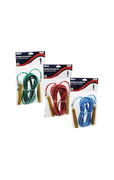 Ahşap Saplı Pvc Atlama İpi Renkli 5mt 5705 Ahşap Saplı Pvc Atlama İpi Renkli 5mt 5705
