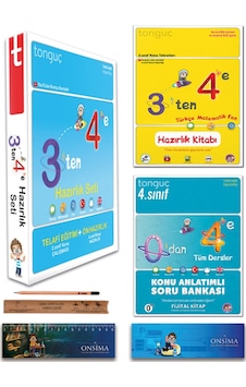 Tonguç Akademi 4. Sınıf 3 Ten 4 E Hazırlık Yaz Tatili Kitabı - 0 Dan 4 E Konu Anlatımlı Soru Bankası Seti 2 Kitap Tonguç Akademi 4. Sınıf 3 Ten 4 E Hazırlık Yaz Tatili Kitabı - 0 Dan 4 E Konu Anlatımlı Soru Bankası Seti 2 Kitap