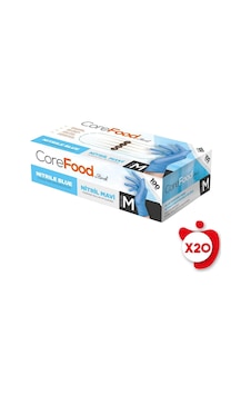 Bimel Corefood Pudrasız Nitril Eldiven M Beden Mavi 100'lü 20 Paket Bimel Corefood Pudrasız Nitril Eldiven M Beden Mavi 100'lü 20 Paket
