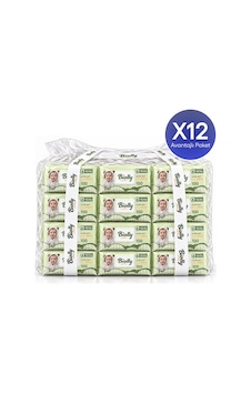 Biolly Baby Gold Bebek Islak Mendili 100 Yaprak 12'li Paket 12'li Set