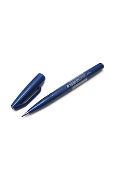 Pentel Brush Sign Pen Imza Kalemi Blue Pentel Brush Sign Pen Imza Kalemi Blue