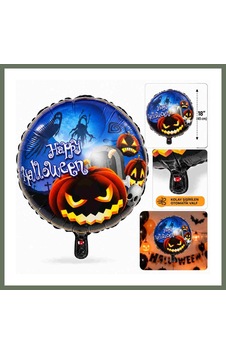 Bezos Balkabağı Desenli Folyo Balon 18 İnç 45 Cm Bezos1 Çok Renkli Bezos Balkabağı Desenli Folyo Balon 18 İnç 45 Cm Bezos1 Çok Renkli