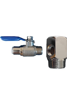 Su Arıtma Metal Hat Alma Aparatı 1/2'' + Küresel Vana 6 MM Su Arıtma Metal Hat Alma Aparatı 1/2'' + Küresel Vana 6 MM