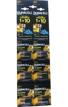 Duracell LR6/MN1500 Alkalin AA Kalem Pil Kartela 2 x 6'lı Duracell LR6/MN1500 Alkalin AA Kalem Pil Kartela 2 x 6'lı