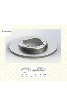 Arka Fren Disk Aynasi 302mm Master Iii 2.3dci 10-. Arka Fren Disk Aynasi 302mm Master Iii 2.3dci 10-.