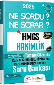 Dizgi Kitap 2026 Hukuk Atölyesi Hmgs Hakimlik Ceza Hukuku Özel Hükümler Ceza Muhakemesi Hukuku Ne Sordu Ne Sorar Soru Bankası Dizgi Kitap 2026 Hukuk Atölyesi Hmgs Hakimlik Ceza Hukuku Özel Hükümler Ceza Muhakemesi Hukuku Ne Sordu Ne Sorar Soru Bankası