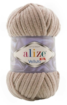 Alize Velluto 530 Bej Kadife El Örgü İpi