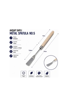 Ahşap Saplı Metal Spatula No:5 Diğer Ahşap Saplı Metal Spatula No:5 Diğer