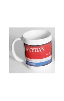 Adana Seyhan Sokak Tabelası Baskılı Kupa Bardak Beyaz Adana Seyhan Sokak Tabelası Baskılı Kupa Bardak Beyaz