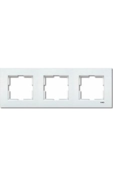 Karre Sıva Altı Üçlü Yatay Çerçeve Beyaz Viko By Panasonic