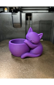 En-cag 3d Baskı Sarılan Kedi Saksı - Sevimli Dekoratif Saksı - Mor Bss En-cag 3d Baskı Sarılan Kedi Saksı - Sevimli Dekoratif Saksı - Mor Bss