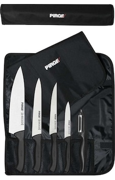 Pirge Masterchef Çantalı 5'li Bıçak Seti 38402 Pirge Masterchef Çantalı 5'li Bıçak Seti 38402