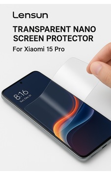 Lensun Şeffaf Nano Ekran Koruma Xiaomi 15 Pro Lensun Şeffaf Nano Ekran Koruma Xiaomi 15 Pro