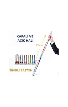 Sihirli Açılır Baston Mendilden Bastona İlizyon Oyunu 70 Cm Sihirli Açılır Baston Mendilden Bastona İlizyon Oyunu 70 Cm