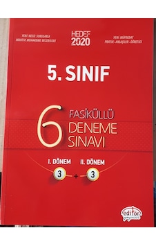 5.Sınıf 6 Deneme Sınavı 1 (1.Dnem 3 +2.Dönem 3 ) Fasiküllü 5.Sınıf 6 Deneme Sınavı 1 (1.Dnem 3 +2.Dönem 3 ) Fasiküllü