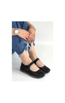 Look Shoes Herşeytrend Sina Siyah Hakiki Deri Cırt Cırtlı Babet Ayakkabı Siyah Look Shoes Herşeytrend Sina Siyah Hakiki Deri Cırt Cırtlı Babet Ayakkabı Siyah