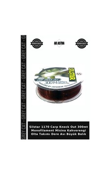 Silstar 1170 Carp Knock Out 300mt Monofilament Misina Kahverengi Olta Takımı Dere Avı Büyük Balık 0.37 Mm Silstar 1170 Carp Knock Out 300mt Monofilament Misina Kahverengi Olta Takımı Dere Avı Büyük Balık 0.37 Mm