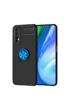 Uryport Realme 7 Kılıf Range Yüzüklü Silikon - Siyah-mavi Uryport Realme 7 Kılıf Range Yüzüklü Silikon - Siyah-mavi