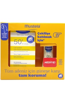 Mustela Koruyucu Güneş Losyonu SPF50+ 100 ML + Hydra Bebe 50 ML Mustela Koruyucu Güneş Losyonu SPF50+ 100 ML + Hydra Bebe 50 ML