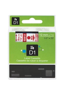 Tonersepeti Dymo 45012 Şeffaf Üzerine Kırmızı 12mm/7m Muadil Etiket 30 Tonersepeti Dymo 45012 Şeffaf Üzerine Kırmızı 12mm/7m Muadil Etiket 30