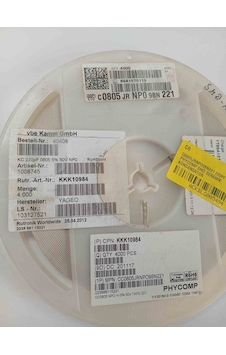 C0805jrnp09bn221 220pf 50v 805 Phycomp Smd Seramik Kondansatör 1000 Adet