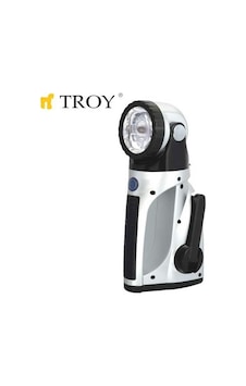 Troy 28050 Şarjlı Dinamolu El Feneri N11.12732 Gri - Siyah Troy 28050 Şarjlı Dinamolu El Feneri N11.12732 Gri - Siyah
