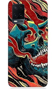 Oppo A54 Uyumlu Silikon Kılıf Devil Skull Şeytan Kafatası Oppo A54 Uyumlu Silikon Kılıf Devil Skull Şeytan Kafatası