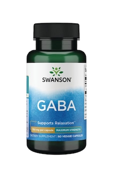 Swanson, Gaba, Maximum Strength, 750 Mg, 60 Veggie Strength Swanson, Gaba, Maximum Strength, 750 Mg, 60 Veggie Strength