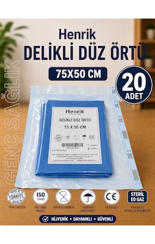 Steril Delikli Düz Örtü 75 50cm 20'li Steril Delikli Düz Örtü 75 50cm 20'li