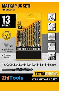 Zhltools 16 Parça Hss Matkap Ucu Seti Beton Ahşap Metal Delme Zhltools 16 Parça Hss Matkap Ucu Seti Beton Ahşap Metal Delme