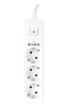 S-link 1.5m 3'lü Anahtarlı Akım Korumalı Priz 3x1.5mm 750 Joule Spg301s 1.5 M S-link 1.5m 3'lü Anahtarlı Akım Korumalı Priz 3x1.5mm 750 Joule Spg301s 1.5 M