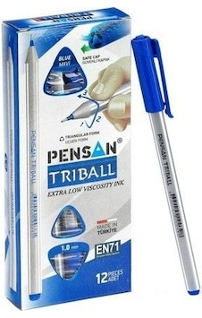 Pensan Trıball Tükenmez Kalem 1 MM Mavi 12'li Paket Pensan Trıball Tükenmez Kalem 1 MM Mavi 12'li Paket