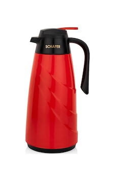 Schafer Kitchenhouse Mimoza 1,5 L Cam Termos Krmızı Schafer Kitchenhouse Mimoza 1,5 L Cam Termos Krmızı