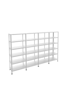 6 Katlı 4'lü Galvaniz Çelik Raf - Depo, Arşiv, Kiler, Dosya, Market Rafı 43x60cm-250 Cm-0.70 Mm 6 Katlı 4'lü Galvaniz Çelik Raf - Depo, Arşiv, Kiler, Dosya, Market Rafı 43x60cm-250 Cm-0.70 Mm