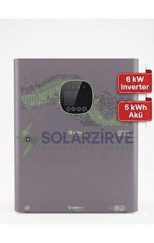 Solinved Aspendos Serisi All In One Set 6kw-48v Inverter + 51.2v 100ah 5.1kwh Batarya