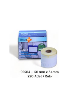 Ecotagplus Dymo Labelwriter Etiket 101 MM x 54 MM - Beyaz-220 Adet Ecotagplus Dymo Labelwriter Etiket 101 MM x 54 MM - Beyaz-220 Adet