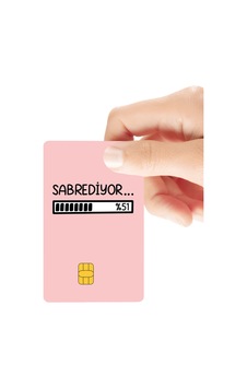 Sabrediyor Loading Temalı Parlak Kredi/banka Kart Kaplama Sticker Standart Sabrediyor Loading Temalı Parlak Kredi/banka Kart Kaplama Sticker Standart