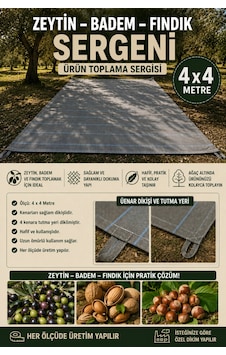 4 Mt X 4 Mt Zeytin Fındık Badem Sergeni Hafif Dayanıklı Ürün Toplama Sergisi Kenarları Dikişli, 4 Köşe Bağlama Halatlı Her Ölçüde Üretim Siyah-beyaz 4 Mt X 4 Mt Zeytin Fındık Badem Sergeni Hafif Dayanıklı Ürün Toplama Sergisi Kenarları Dikişli, 4 Köşe Bağlama Halatlı Her Ölçüde Üretim Siyah-beyaz