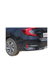 Honda Civic 10 Arka Tampon Altı 2 Prç Fiber 2016 ve Sonrası