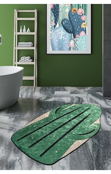 Bıg Cactus 80X120 Cm Banyo Halısı, Paspas Bıg Cactus 80X120 Cm Banyo Halısı, Paspas