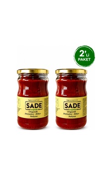 Sade Organik Domates-biber Salçası 650 Gr 2 Li Pk. Sade Organik Domates-biber Salçası 650 Gr 2 Li Pk.