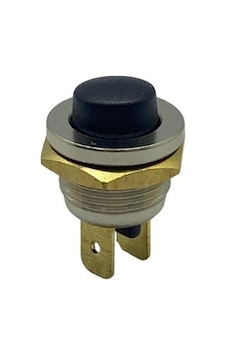Metal Buton Mini Fişli 16 Mm Siyah 74849457 Metal Buton Mini Fişli 16 Mm Siyah 74849457