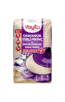 Yayla Osmancık Yerli Pirinç Ve Zenginleştirilmiş Pirinç Ürünü D+b9+fe 1 Kg Yayla Osmancık Yerli Pirinç Ve Zenginleştirilmiş Pirinç Ürünü D+b9+fe 1 Kg