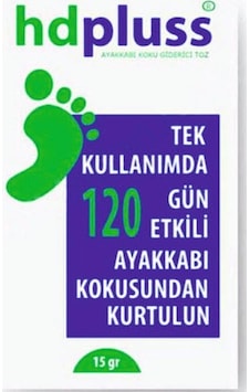HD Pluss 120 Gün Etkili Ayak Koku Önleyici Koku Giderici Toz 12 x 15 G HD Pluss 120 Gün Etkili Ayak Koku Önleyici Koku Giderici Toz 12 x 15 G