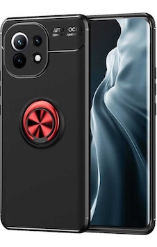 Xiaomi Mi 11i Kılıf Zore Ravel Silikon Kapak Siyah-Kırmızı Xiaomi Mi 11i Kılıf Zore Ravel Silikon Kapak Siyah-Kırmızı