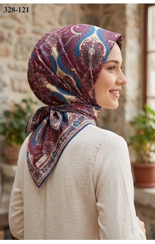 Moonscarfs Moonscarf Soft Pamuk Eşarp Bordo 328-121 Çok Renkli Moonscarfs Moonscarf Soft Pamuk Eşarp Bordo 328-121 Çok Renkli